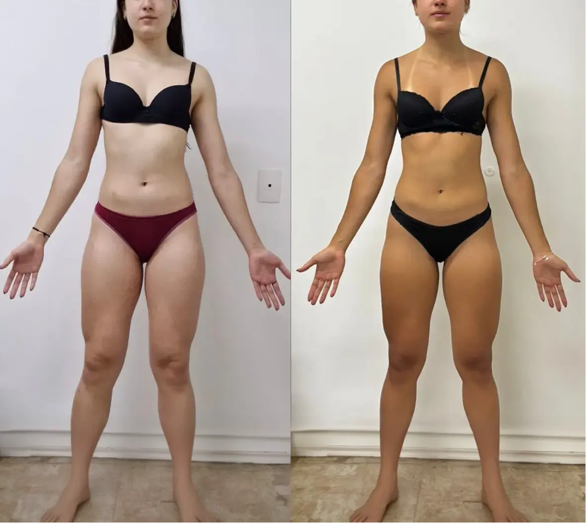 Resultado antes e depois